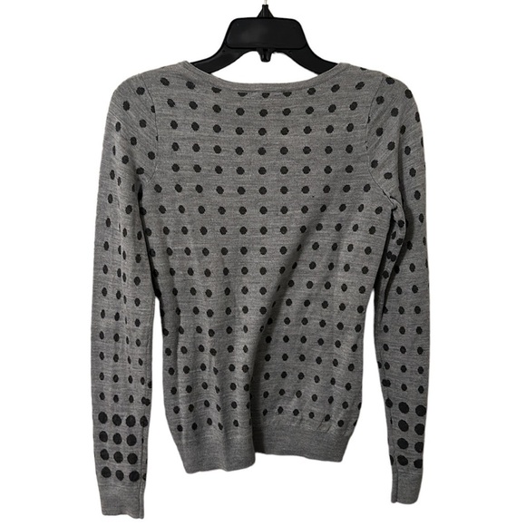 The Limited Women’s Gray Polkadot Round Neck Sweater Size XS - Picture 4 of 4
